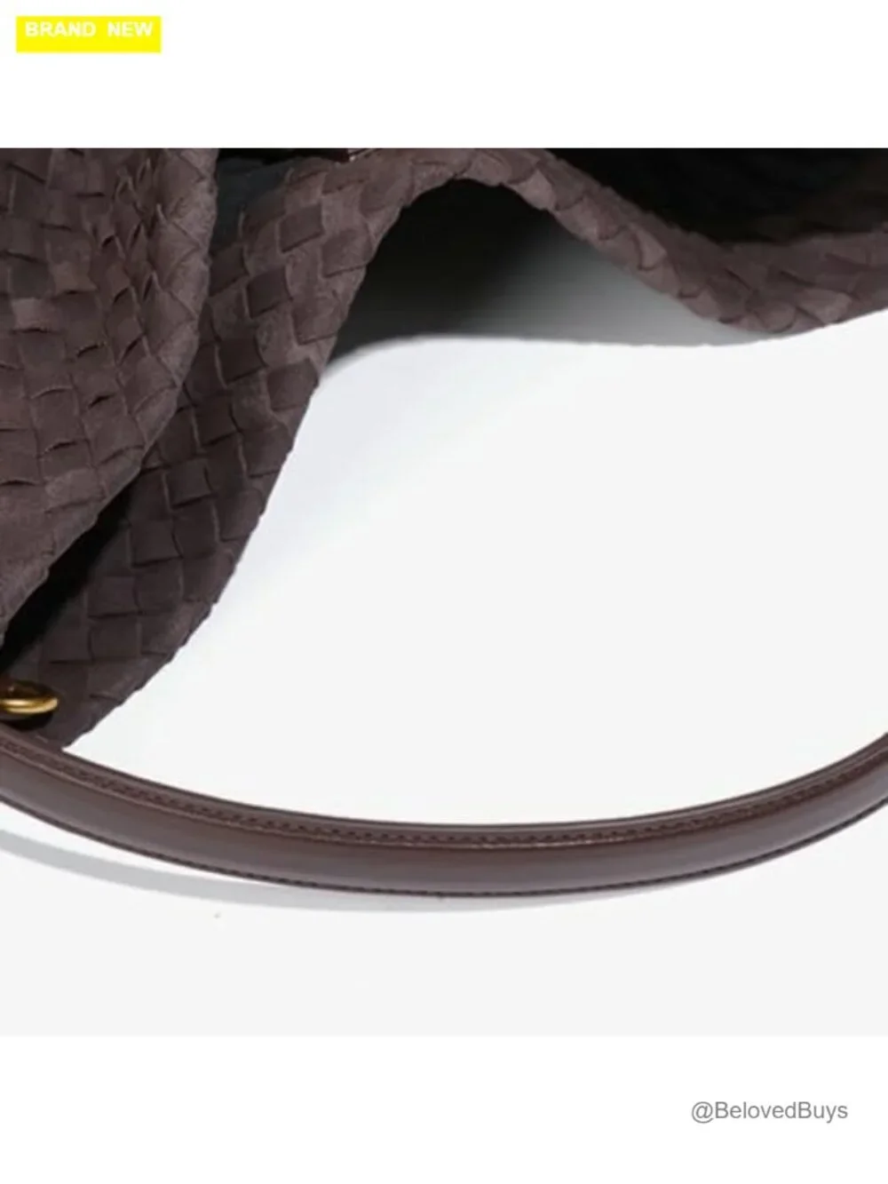 Faux Suede Woven Hobo Shoulder Bag with Top Handle and Crossbody Strap